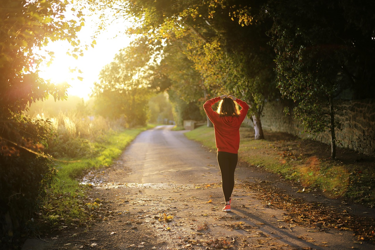 Walking, fitness, girl — "Pathways to Progress: NA Meetings in Harrisburg, PA Foster Growth and Renewal"
